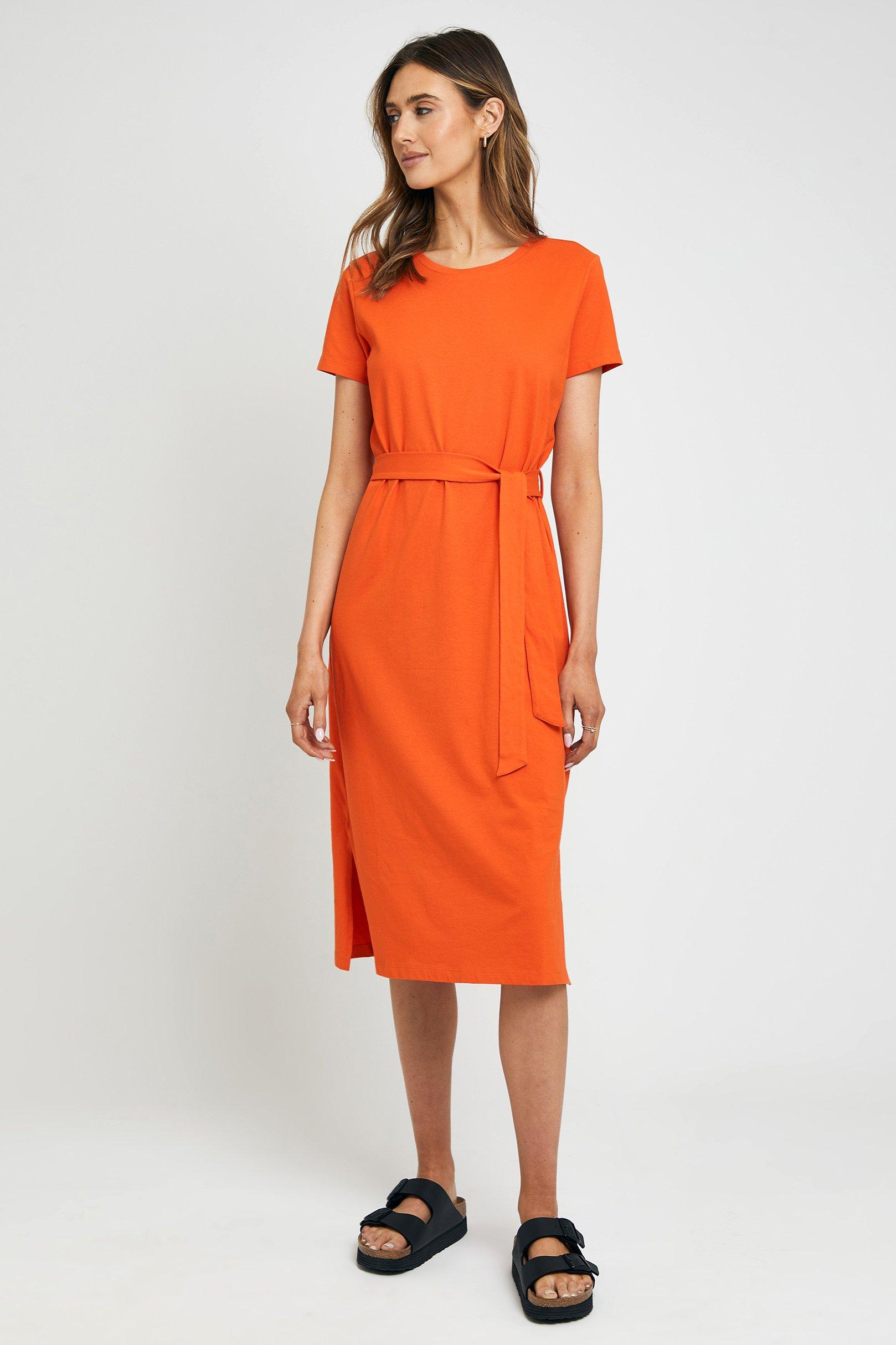 'Gemma' Cotton Jersey Midi Dress