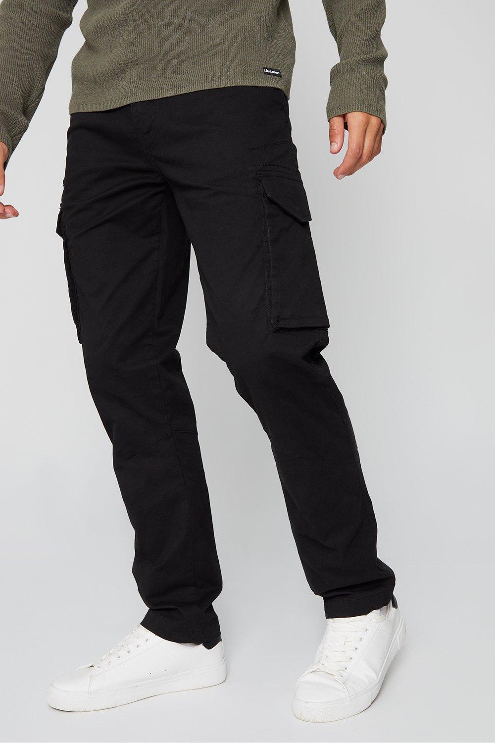 BadRhino Black Single Pleat Smart Trousers