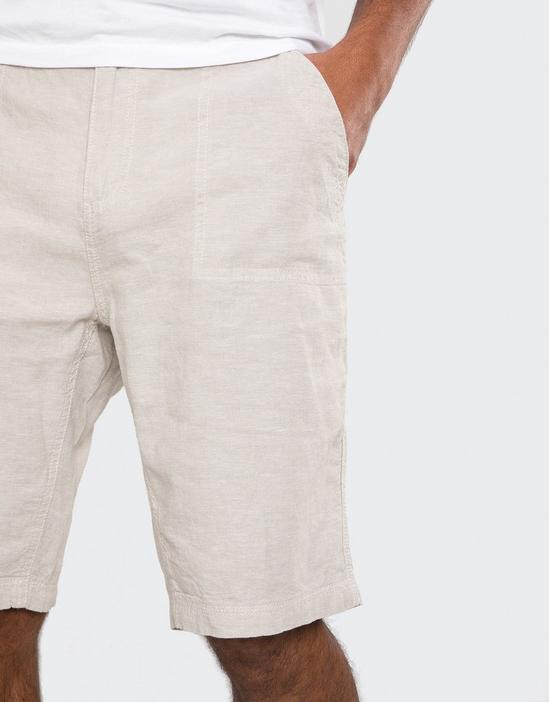 Threadbare Linen Blend 'Barry' Shorts 4