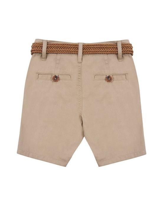 Threadboys Cotton 'Kale' Belted Chino Shorts 2