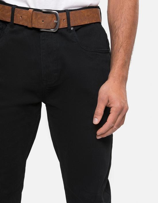 Threadbare 'Georgia' Belted Stretch Chino Trousers 4