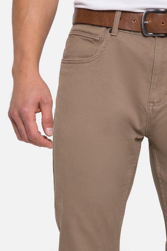 Threadbare 'Georgia' Belted Stretch Chino Trousers 3