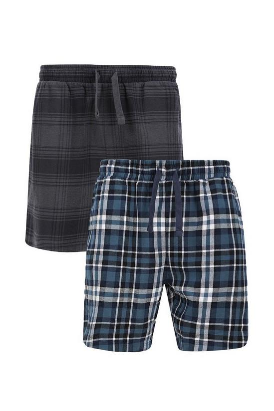 Threadbare 2 Pack 'Jex' Cotton Pyjama Shorts 1