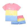 Threadgirls Rainbow Ombre 'Squashy' Cotton Pyjama Set thumbnail 1
