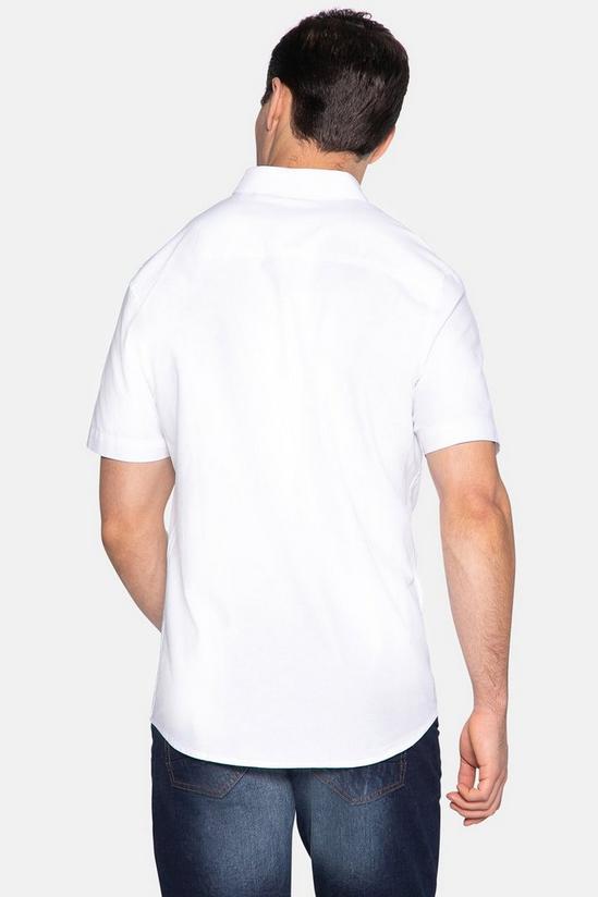 Threadbare Oxford Cotton 'Inferno' Short Sleeve Shirt 2