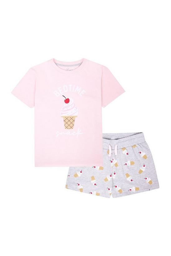 Threadgirls Cotton 'Ice Cream' Shortie Pyjama Set 1