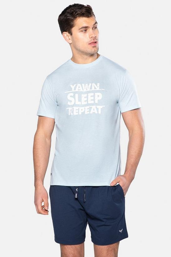 Threadbare Short Sleeve Cotton 'Vance' Pyjama Set 1