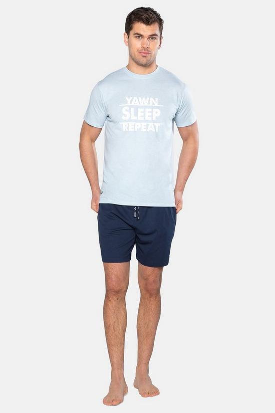 Threadbare Short Sleeve Cotton 'Vance' Pyjama Set 3