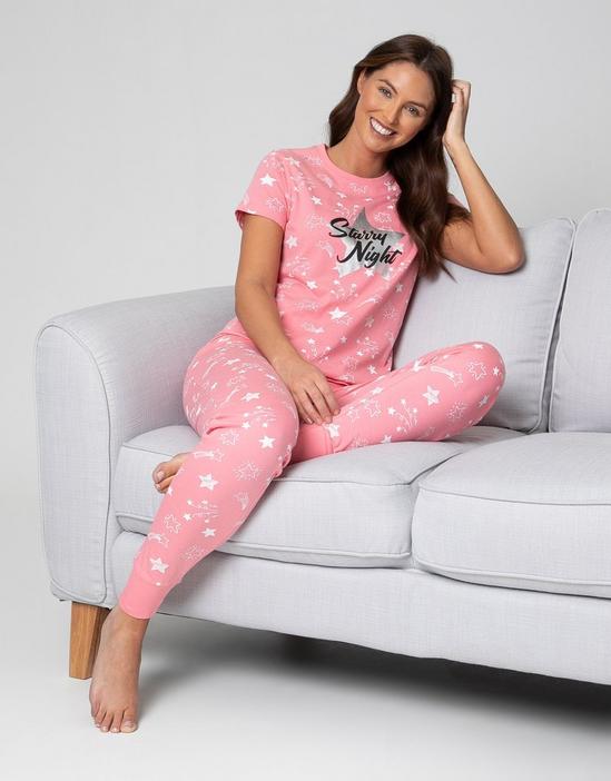 Threadbare 'Goodnight' Cotton Pyjama Set 1
