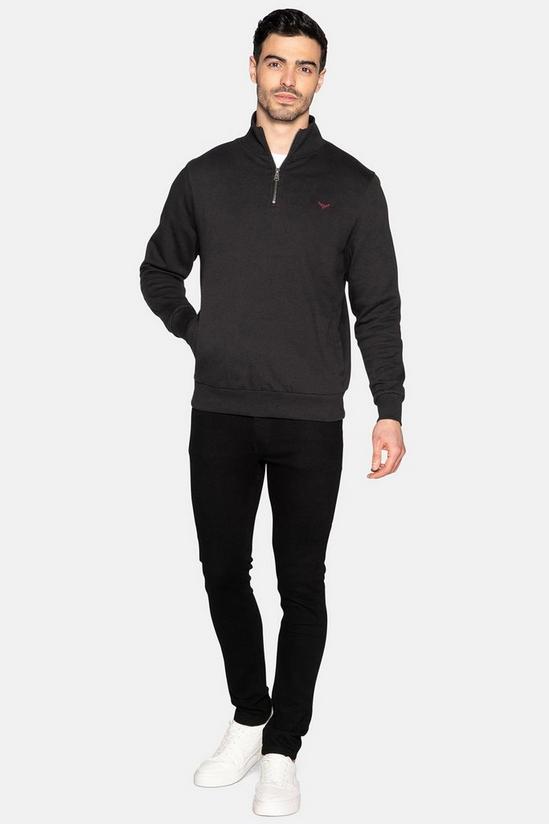Threadbare 'Patrick' Zip Neck Sweatshirt 3
