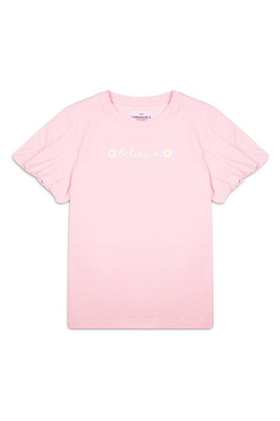 Threadgirls Cotton 'Pretty' Puff Sleeve T Shirt 1
