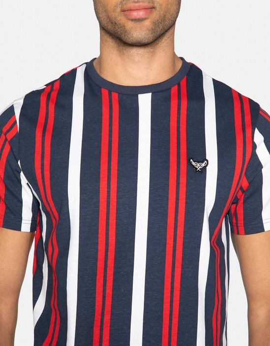 Threadbare Cotton Stripe 'Griffin' T Shirt 4