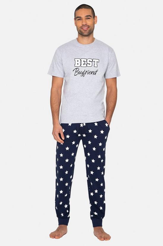 Threadbare Cotton 'Boyfriend' Pyjama Set 1