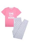 Threadgirls Cotton 'Boss' Pyjama Set thumbnail 1