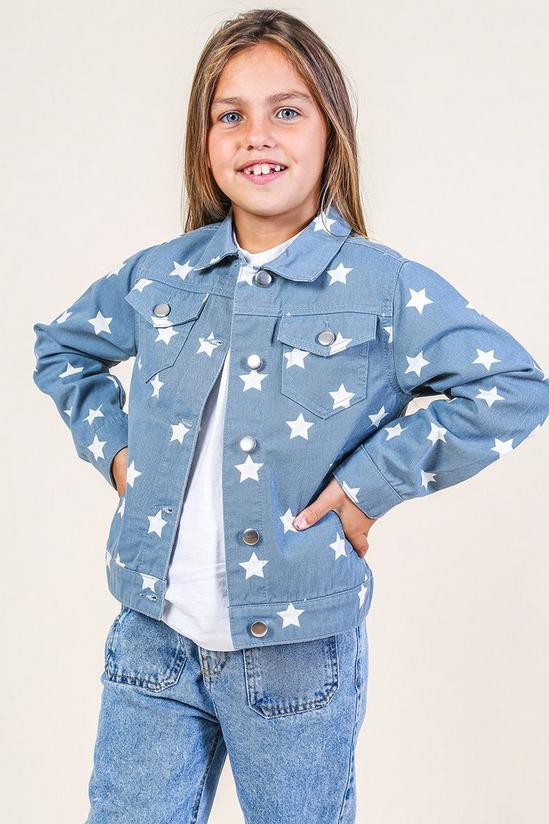 Threadgirls 'Skye' Star Print Denim Jacket 1