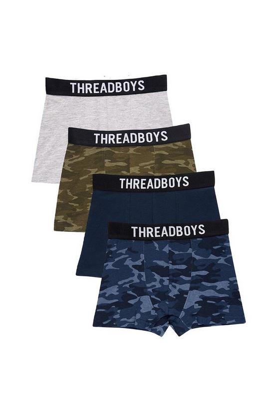 Threadboys 4 Pack Cotton Jersey Assorted 'Shower' Trunks 1