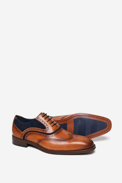 'Falcon' Premium Leather Brogue Shoe
