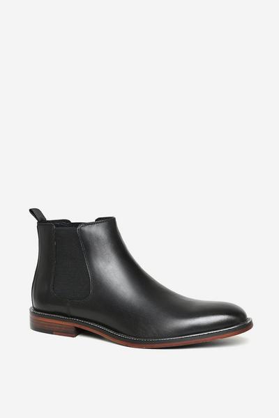 'Silas' Premium Leather Chelsea Boots