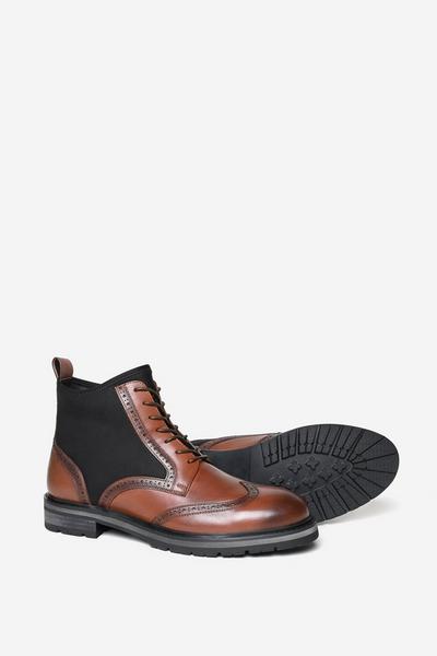 'Aldgate' Premium Leather Derby Boots