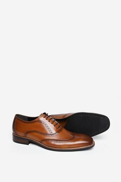 'Cromwell' Premium Leather Oxford Brogue Shoe