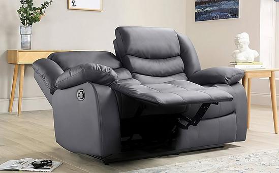 LUXURY LIFE Roma Leather 2 Seater Recliner Sofa 4