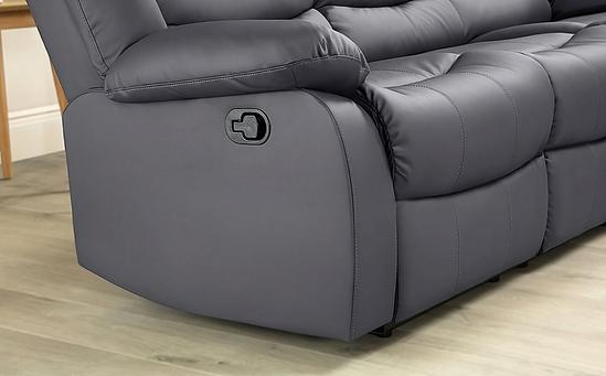 LUXURY LIFE Roma Leather 2 Seater Recliner Sofa 5
