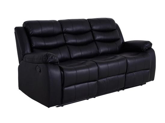 LUXURY LIFE Roma Leather 3 Seater Recliner Sofa 2
