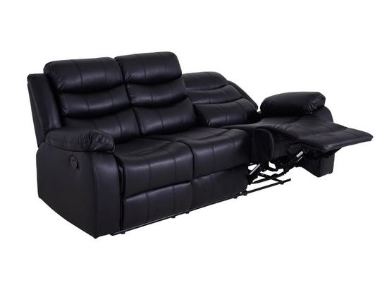 LUXURY LIFE Roma Leather 3 Seater Recliner Sofa 3