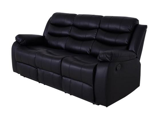 LUXURY LIFE Roma Leather 3 Seater Recliner Sofa 4