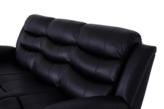 LUXURY LIFE Roma Leather 3 Seater Recliner Sofa 5