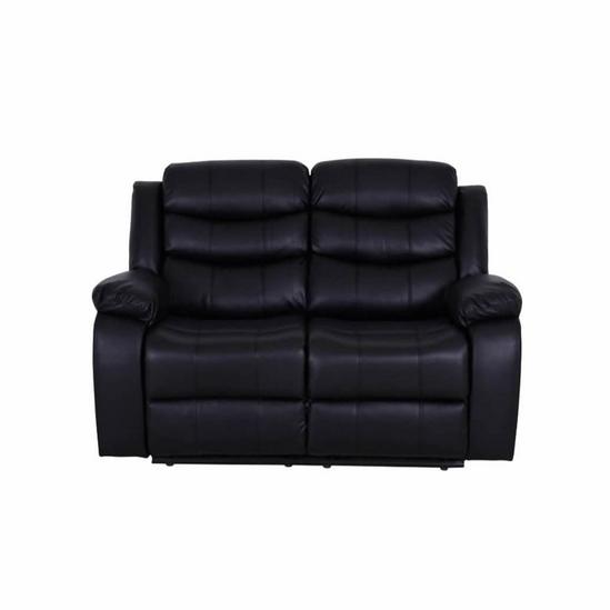 LUXURY LIFE Roma Leather 2 Seater Recliner Sofa 1