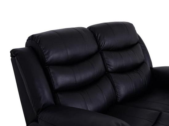 LUXURY LIFE Roma Leather 2 Seater Recliner Sofa 5