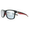 Polaroid Sport Rectangle Black Red Grey Silver Mirror Polarized Sunglasses thumbnail 2
