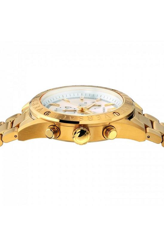 Versace Gold Plated Stainless Steel Luxury Analogue Quartz Watch - Vehb00719 3