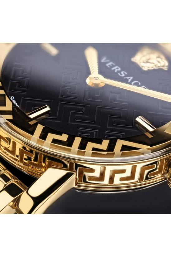 Versace Greca Glass Stainless Steel Luxury Analogue Quartz Watch - Veu300621 6