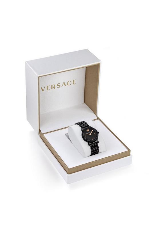 Versace Greca Glass Stainless Steel Luxury Analogue Quartz Watch - Veu300721 5