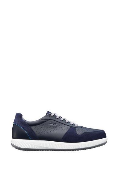 Sven Wide Fit Men's Leather & Suede Lace Up Trainer
