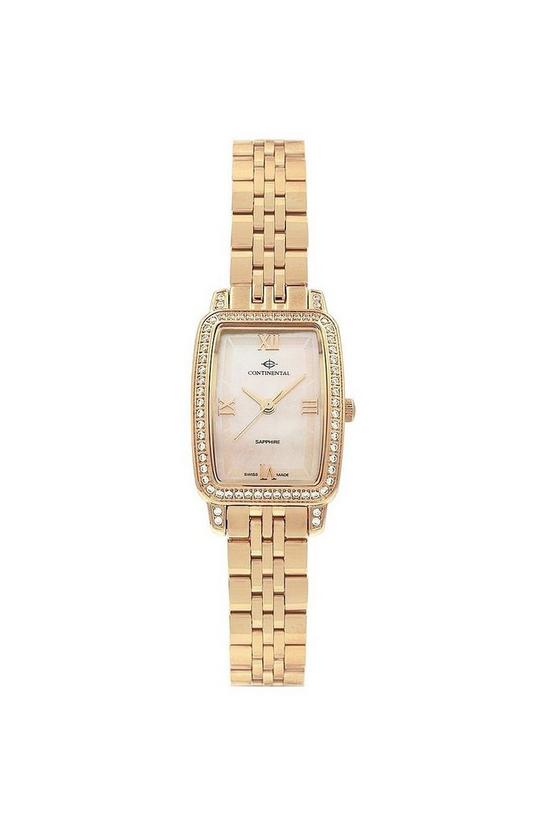 Continental Crystaline Gold Plated Stainless Steel Classic Watch - 20351-Lt505891 1
