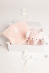 Babbico Pink Plush Elephant Toy And Heart Blanket Baby Valentine's Gift Set thumbnail 2