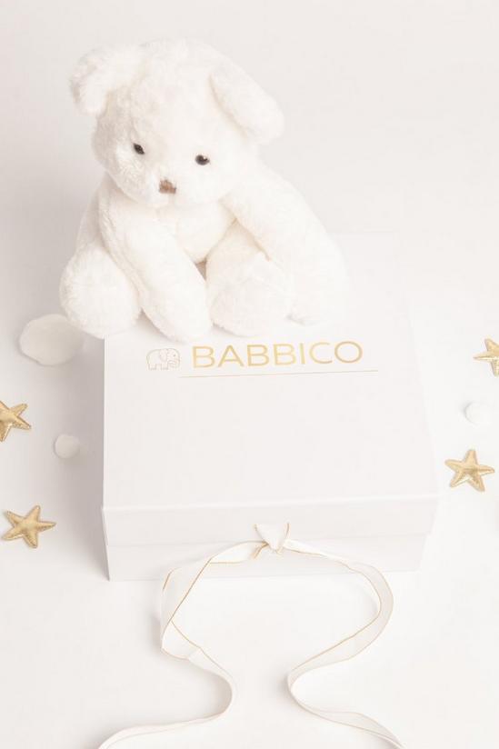 Babbico Gift Boxed Bo The Bear White Soft Toy 1