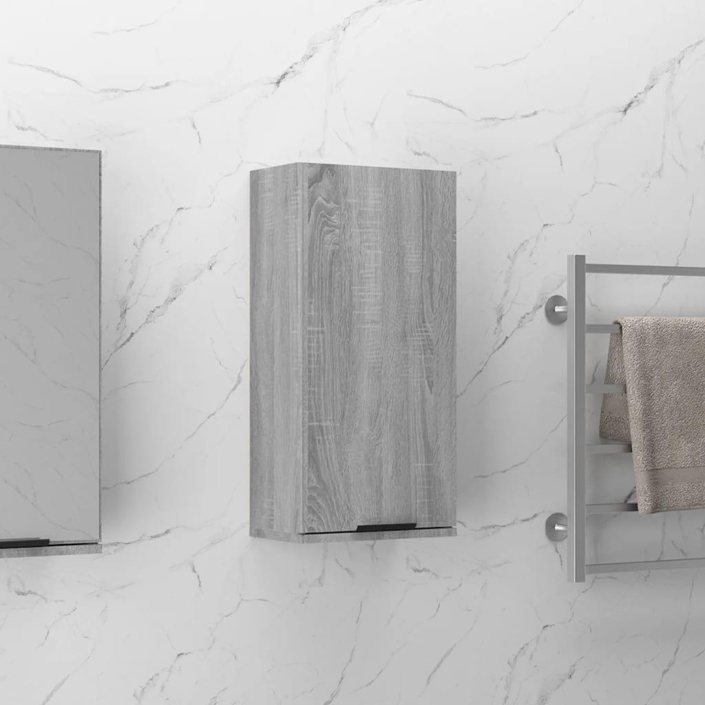 Wall-mounted Bathroom Cabinet Grey Sonoma 32x20x67 cm