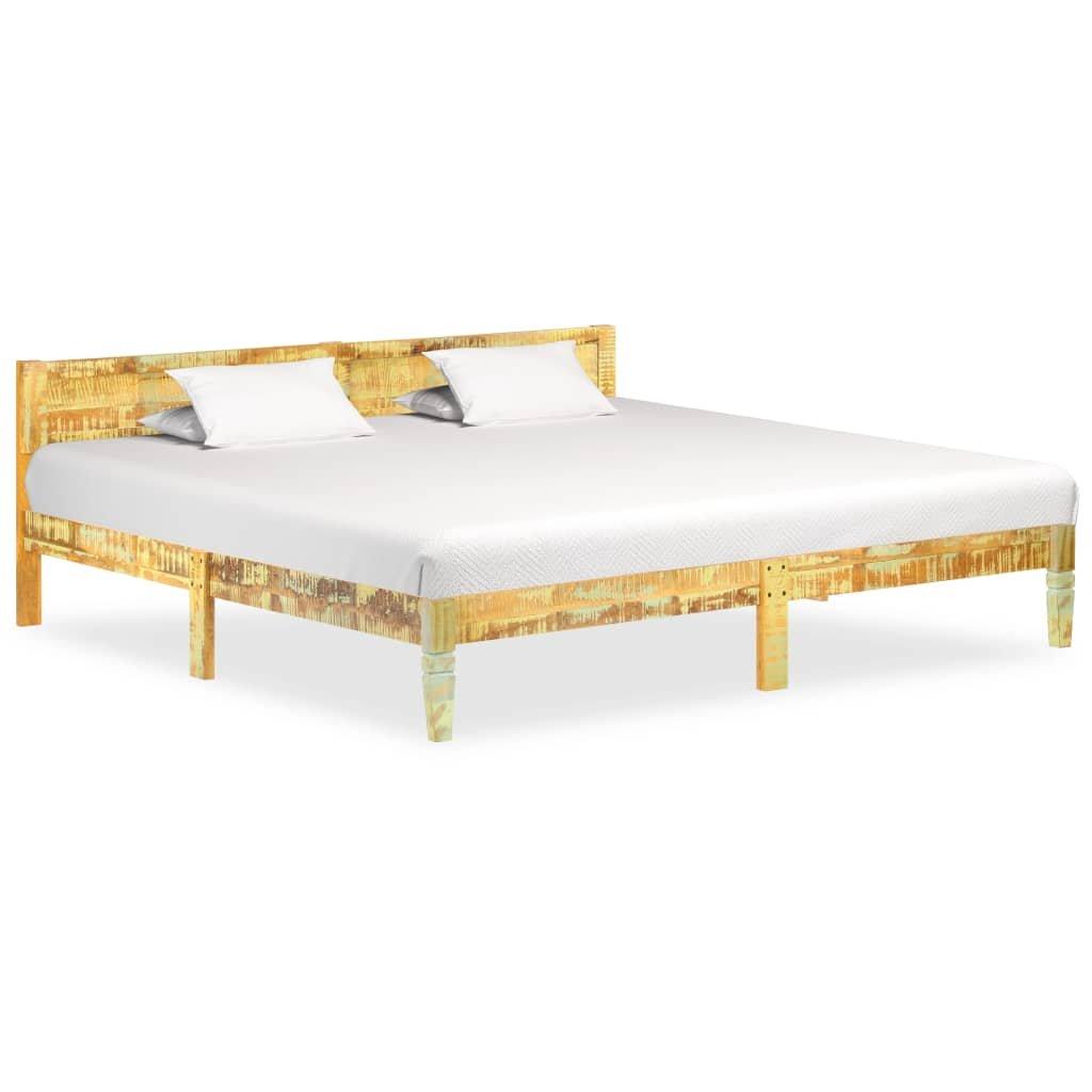 Bed Frame Solid Reclaimed Wood 200x200 cm