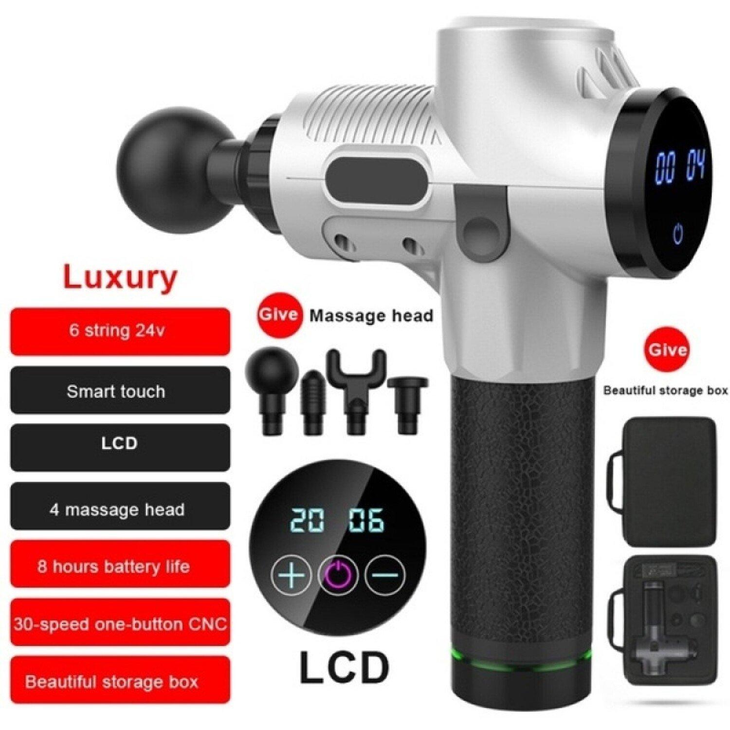 LCD 30 Speed Detachable Massage Gun