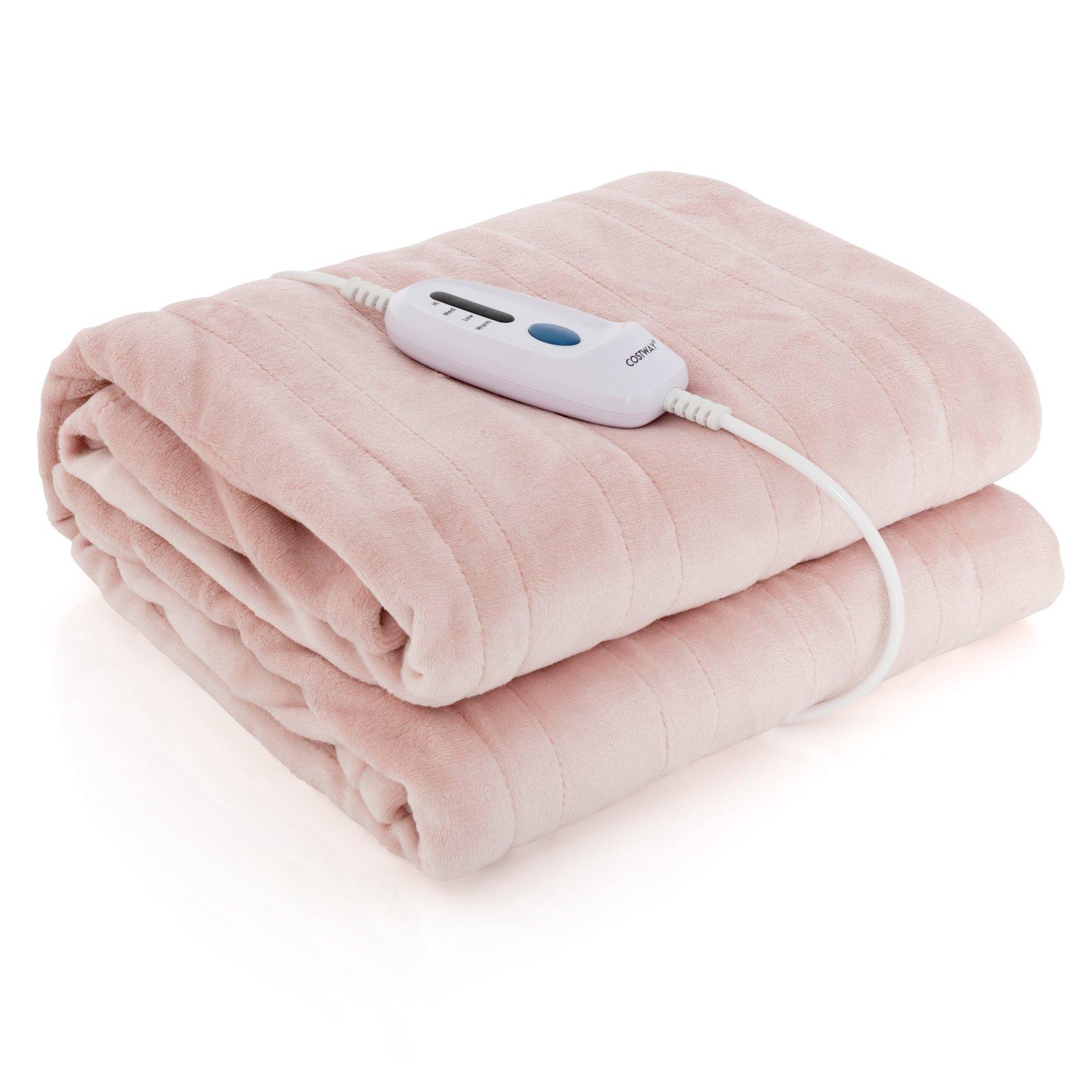 150 x 200 cm Electric Heated Blanket Heating Blanket Throw with 4 Heating Levels & 8 Hours Auto Off