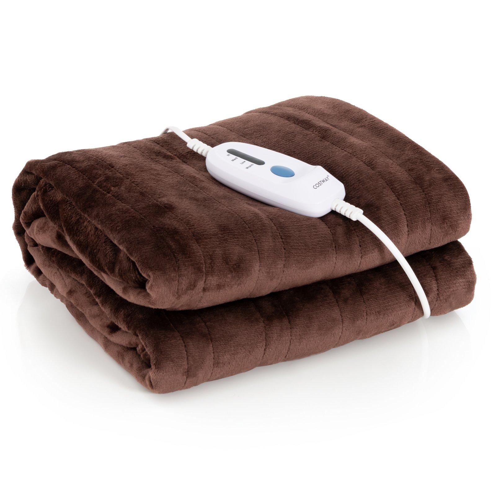 150x200CM Electric Heated Blanket Flannel Heating Blanket Throw Machine Washable