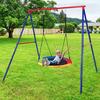 Costway Metal Swing Frame with Ground Stakes and Carabiners thumbnail 3