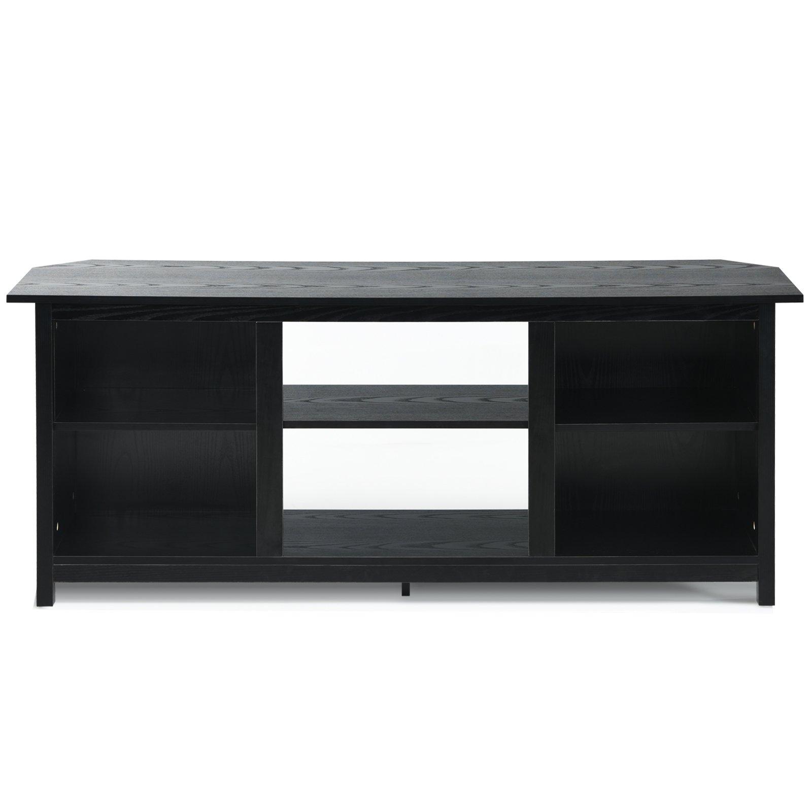 TV Stand for TVs up to 65 Inches Wooden Modern TV Console Table W/6 Open Storage