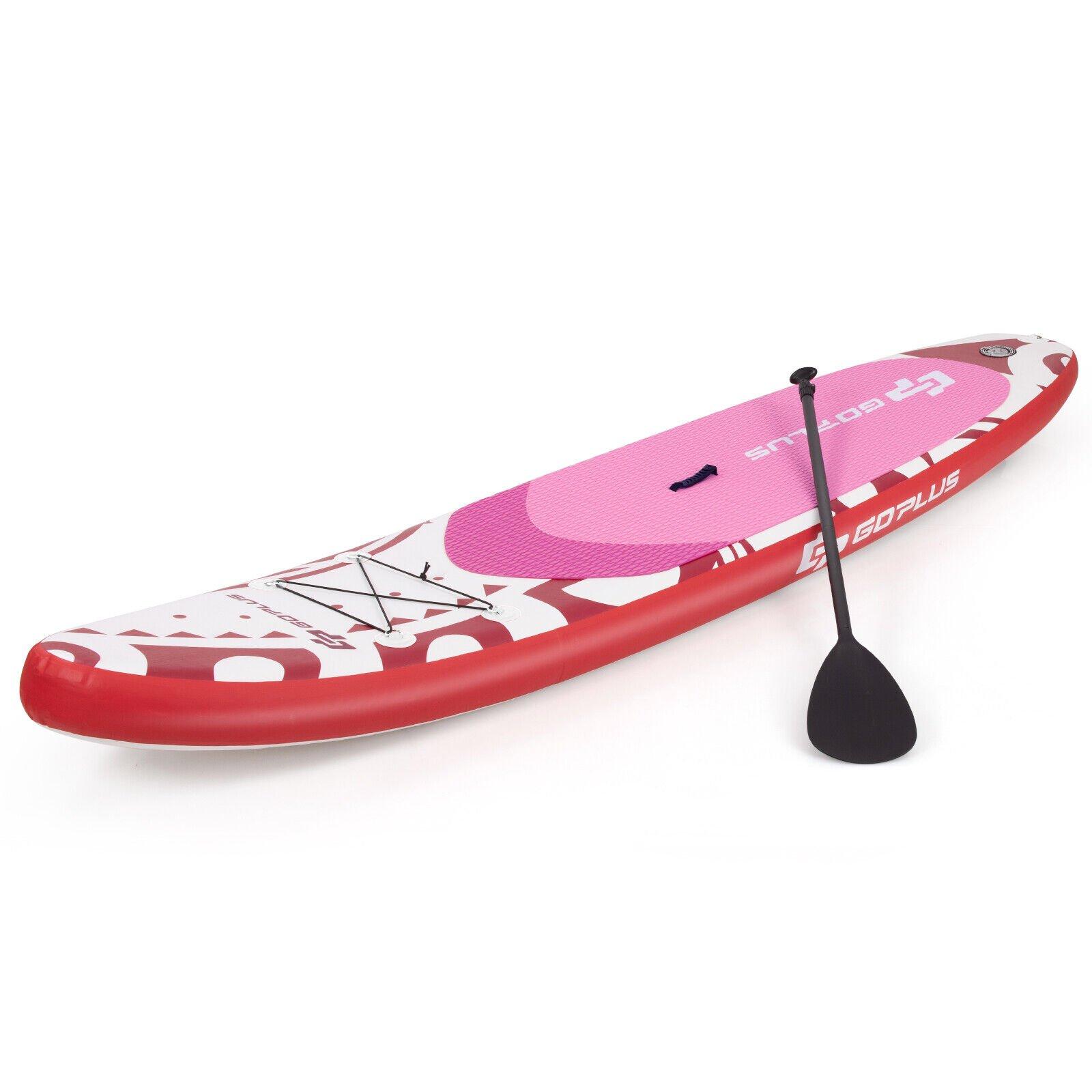 11FT Inflatable Stand Up Paddle Board Lightweight 76cm Thick SUP W/Carry Bag