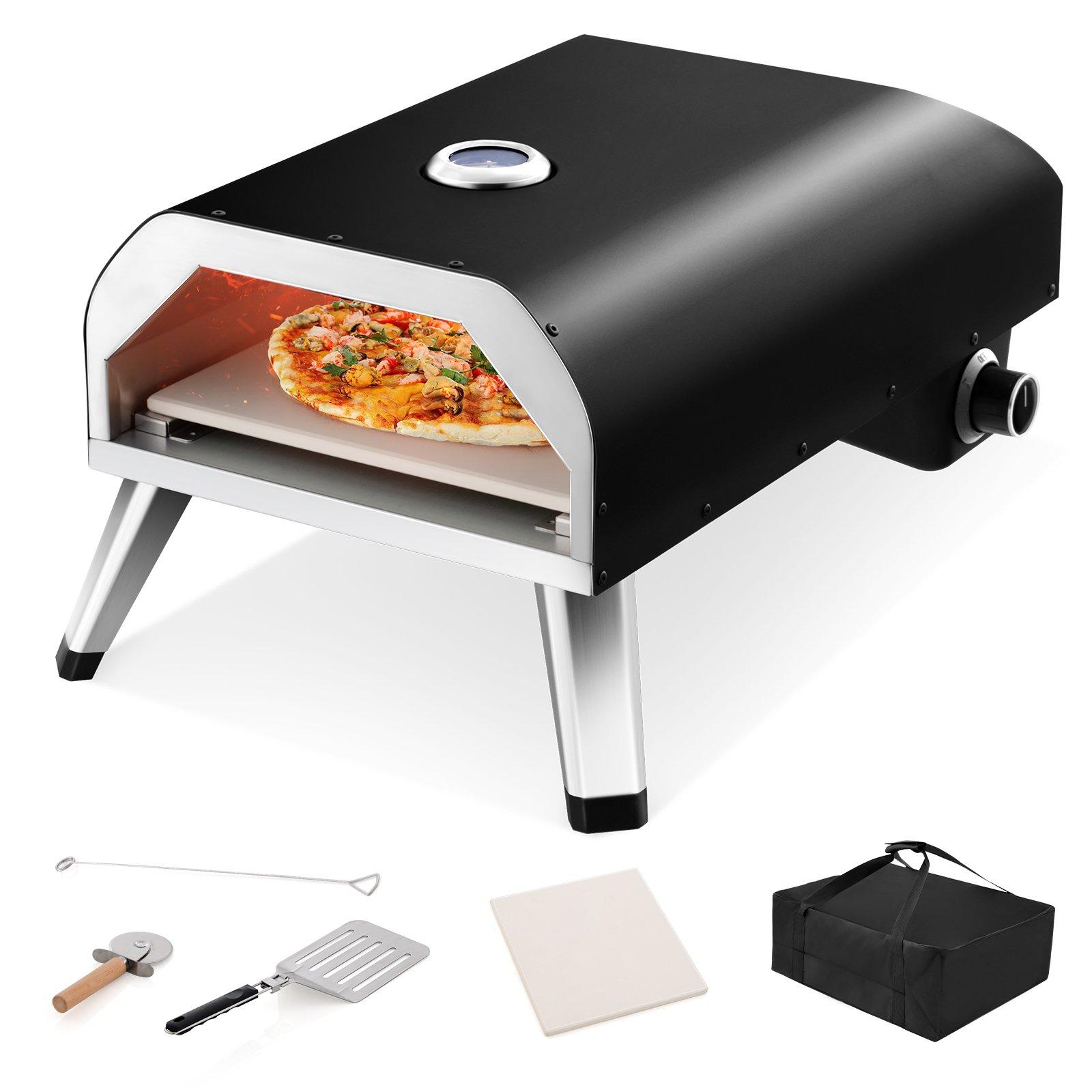 Stainless Steel Pizza Maker Backyard 4kW Foldable Pizza Oven Outdoor Cooking