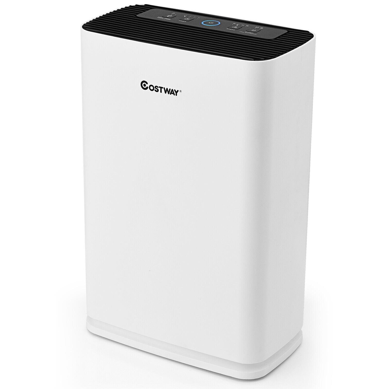 Electric Air Purifier Air Cleaner w/ True HEPA Filter Carbon Filter